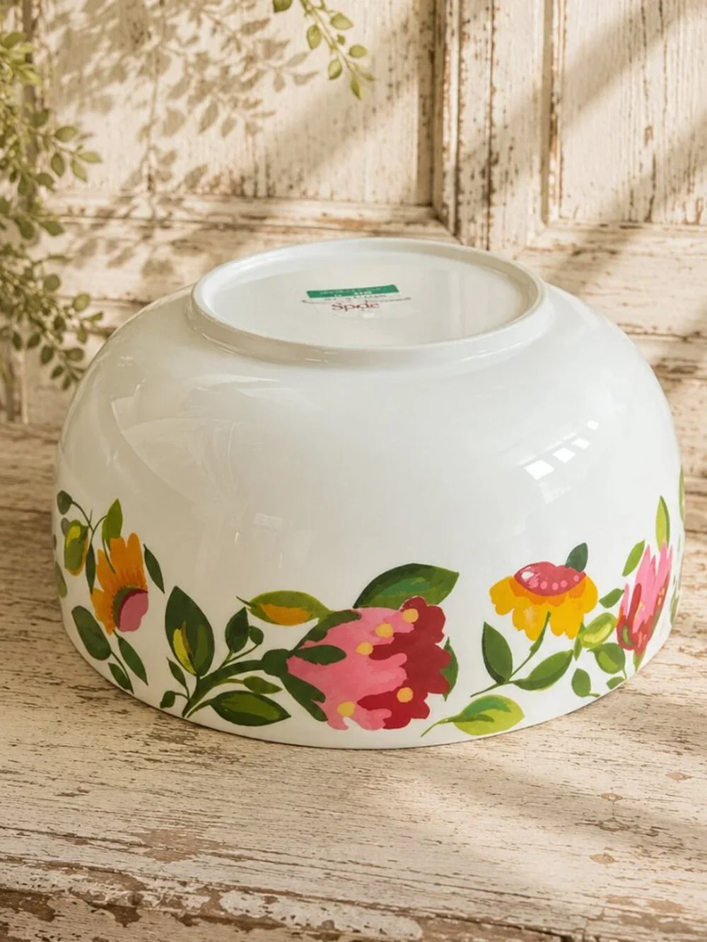 Vintage Spode Emma's Garland Large Floral Soup Salad Serving Bowl